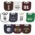 10-Pack Hudson Baby Unisex Baby Cotton Terry Drooler Bibs with Fiber Filling, Football