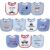 10-Pack Hudson Baby Unisex Baby Cotton Terry Drooler Bibs with Fiber Filling