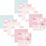 12-Pack Hudson Baby Unisex Baby Flannel Cotton Washcloths