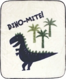 Hudson Baby Plush Blanket, Dinomite Dinosaur One Size