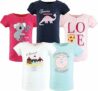 5-Pack Hudson Baby & Toddler Girls Short Sleeve T-shirts