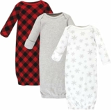 3-Pack Hudson Baby Unisex Baby Thermal Gown, Newborn