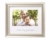 I Love My Grandpa Keepsake Frame, Baby Keepsake Picture, Grandfather Gifts, Father’s Day, 4″ x 6″ Photo Frame, Silver