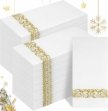 200 Count Gold Napkins Disposable Hand Towels