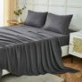 4 Piece Hotel Luxury Super Soft 1800 Series Microfiber Bed Sheet Set, King Size