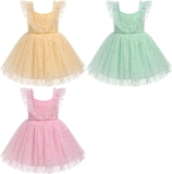 Toddler Girls Sequin Tulle Birthday Princess Dress (Select Sizes)