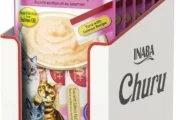 24-Tubes INABA Churu for Senior 10+, Creamy Lickable Cat Treats with Taurine, Vitamin E & C, 0.5 Ounces Each
