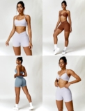 2-Pc Women’s Workout Bralette & Shorts Set