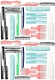 40-Piece Assortment Designer Combs