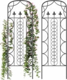 2-Pack 71 in. Decorative Metal Trellis for Climbing Plants Outdoor