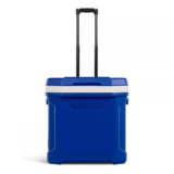 Igloo THERMECOOL Roller Cooler Hard Sided Wheeled Ice Chest, 60QT Blue