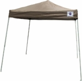 Impact Canopy 10×10 Slant Leg Pop up Canopy Tent Khaki-No Sidewall