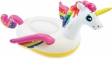 Intex Durable Premium Raft Grade Vinyl Unicorn Inflatable Ride On Pool Float with 2 Heavy Duty Handles and Repair Patch