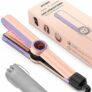 Ionic Flat Iron Hair Straightener – 1.3 Inch Ceramic Plate with Infrared for Anti-Frizz