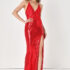 Women’s Glamorous Affair Magenta Sequin Cutout Maxi Dress