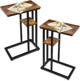 2-Pack C-Shaped Side Table
