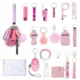 18-Pc Personal Alarm Safety Keychain Set