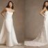 Jenny by Jenny Yoo Willow Strapless Floral-Detail Convertible Sheath Wedding Gown