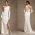 Wtoo by Watters Callahan Sweetheart Draped Jacquard Column Wedding Gown