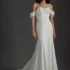 Wtoo by Watters Callahan Sweetheart Draped Jacquard Column Wedding Gown