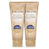 2-Pack Jergens Natural Glow +Firming Self Tanner Body Lotion, Fair to Medium Skin Tone