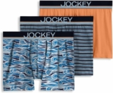 3-Pack Jockey Men’s Underwear Casual Cotton Stretch 3″ Trunk