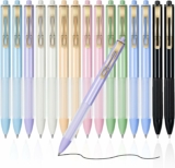 16-Count Black Gel Ink Pens with Soft Grip, 0.7mm