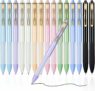 16-Count Black Gel Ink Pens with Soft Grip, 0.7mm