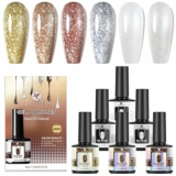 6Pcs Glitter Color Gel Polish Kit