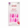 KISS Jelly Fantasy On-Trend Translucent Sculpted Nails, Long, Coffin