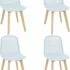 Wood and Rattan Accent Chair with Velvet Fabric & High-Elastic Sponge Filling