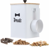 Dog Treat Container with Lid & Scoop