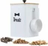 Dog Treat Container with Lid & Scoop