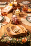 Acacia Wood Shaped Serving Bowl, Pumpkin