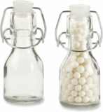 12-Pack Kate Aspen Mini 2.5 oz Glass Bottle with Swing Top