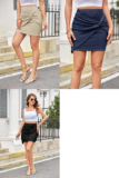 Women’s Bodycon Knotted Mini Skirt