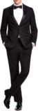 2-Pc Kenneth Cole Mens Performance Fabric Tuxedo, Formal Suit for Black Tie (Jacket + Pant Set) / Select Sizes
