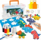 DIY Paint Your Own Dinosaur Ceramic Ornaments Toy Set