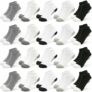 20 Pairs Toddler Boys Ankle Low Cut Short Athletic Socks