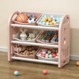 Kids Toy Storage Organizer with 6 Removable Bins