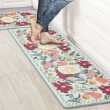 Set of 2 Cushioned Anti Fatigue Kitchen Mat