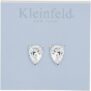 Kleinfeld Womens Bridal Special Occasion Cubic Zirconia Pear Cut Stud Earrings