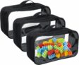 3 Packs Toy Storage Bags, Clear PVC
