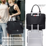 Weekender Travel Bag with Shoe Compartment &  Trolley Slevee