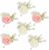 6-Set Wedding Boutonniere Groom Brooch Buttonholes