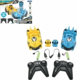 Set of 2 LEXiBOOK, Crosslander RC Bumper, Radio-Controlled Racer Bumper Cars, up to 12 km/h (7mph), 2 Removable Characters, Sound and Light Effects