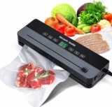 7-in-1 Compact Portable Vacuum Sealer Machine with Built-in Cutter + 10 Bags