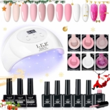 Gel Nail Polish Starter Kit with 6-Colors & UV LED Nail Lamp