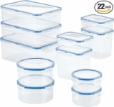 22-Pc LOCK & LOCK Easy Essentials Food Storage lids/Airtight containers, BPA Free