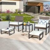 5-Pc Patio Conversation Furniture Set